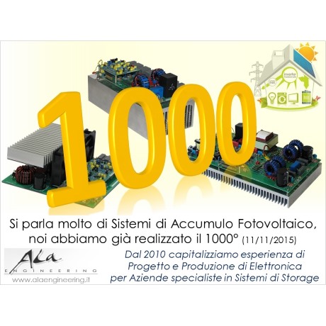 1000° Sistema Elettronico per Impianti Accumulo Fotovoltaico