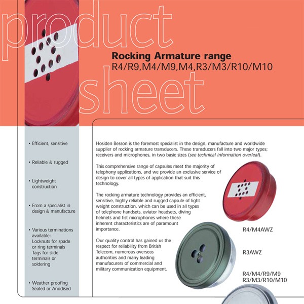 Rocking armature transducer